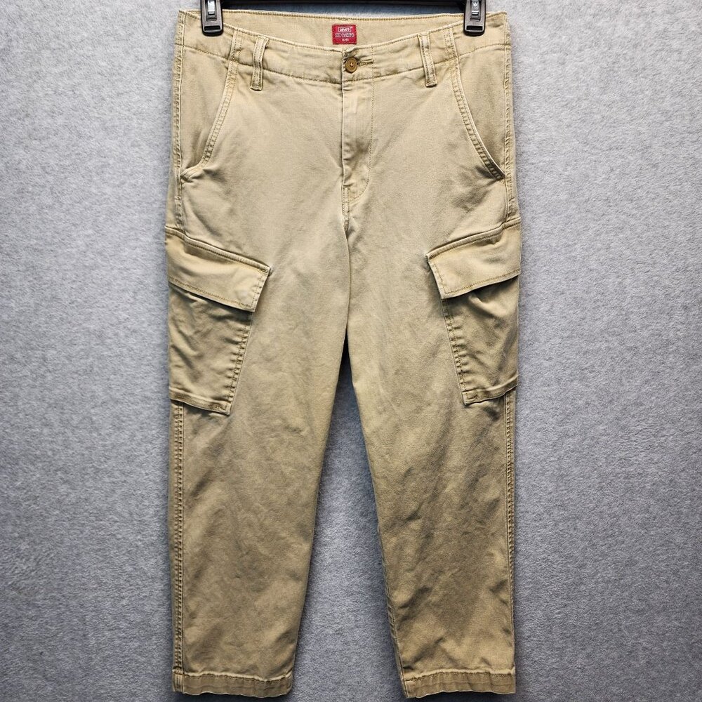 Levis XX Cargo Taper‎ Pants Mens 31x30 Tan Pockets Utility Skater Grunge